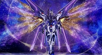 高达seed剧场版:全能强袭自由高达帅气特写 彻底变成了神棍系高达